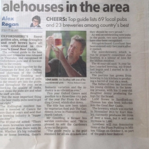 Oxford Mail - raise a glass to the finest alehouses in the area